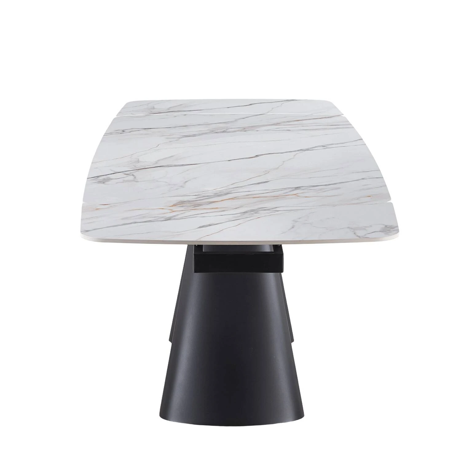 Стіл обідній розкладний Bjorn Fenix 165-240x90x76 Gilded White Matt