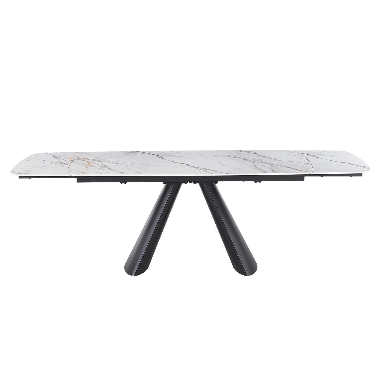 Стіл обідній розкладний Bjorn Fenix 165-240x90x76 Gilded White Matt