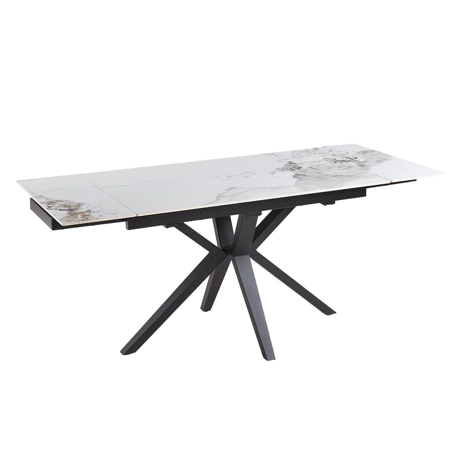 Стіл обідній розкладний Bjorn Rubin 120-180x80x76 Shanel Grey Glossy