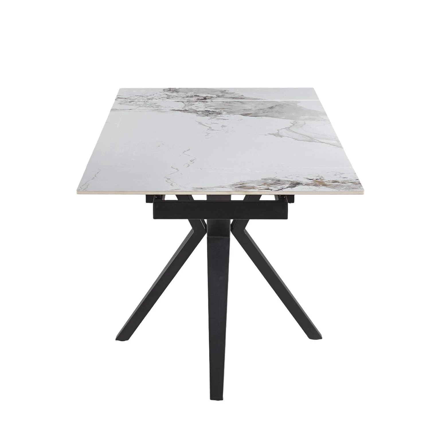 Стіл обідній розкладний Bjorn Rubin 120-180x80x76 Shanel Grey Glossy