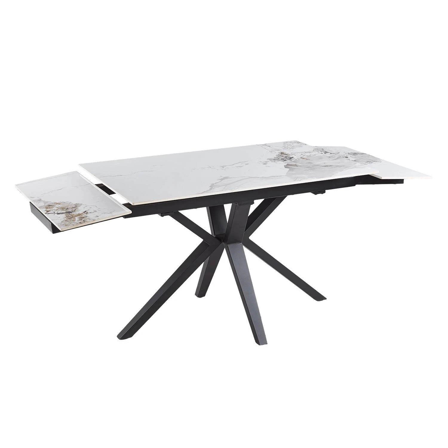 Стіл обідній розкладний Bjorn Rubin 120-180x80x76 Shanel Grey Glossy