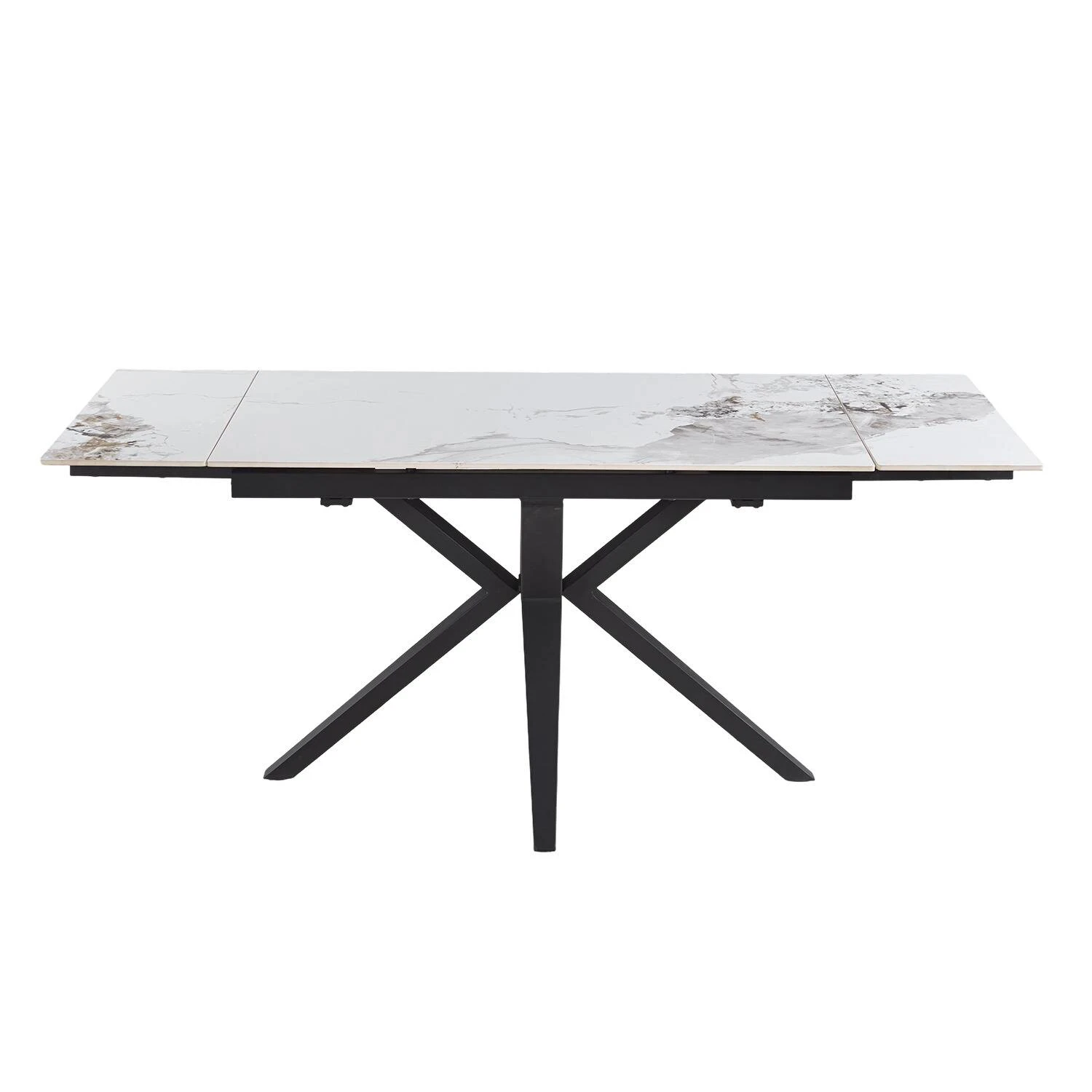 Стіл обідній розкладний Bjorn Rubin 120-180x80x76 Shanel Grey Glossy