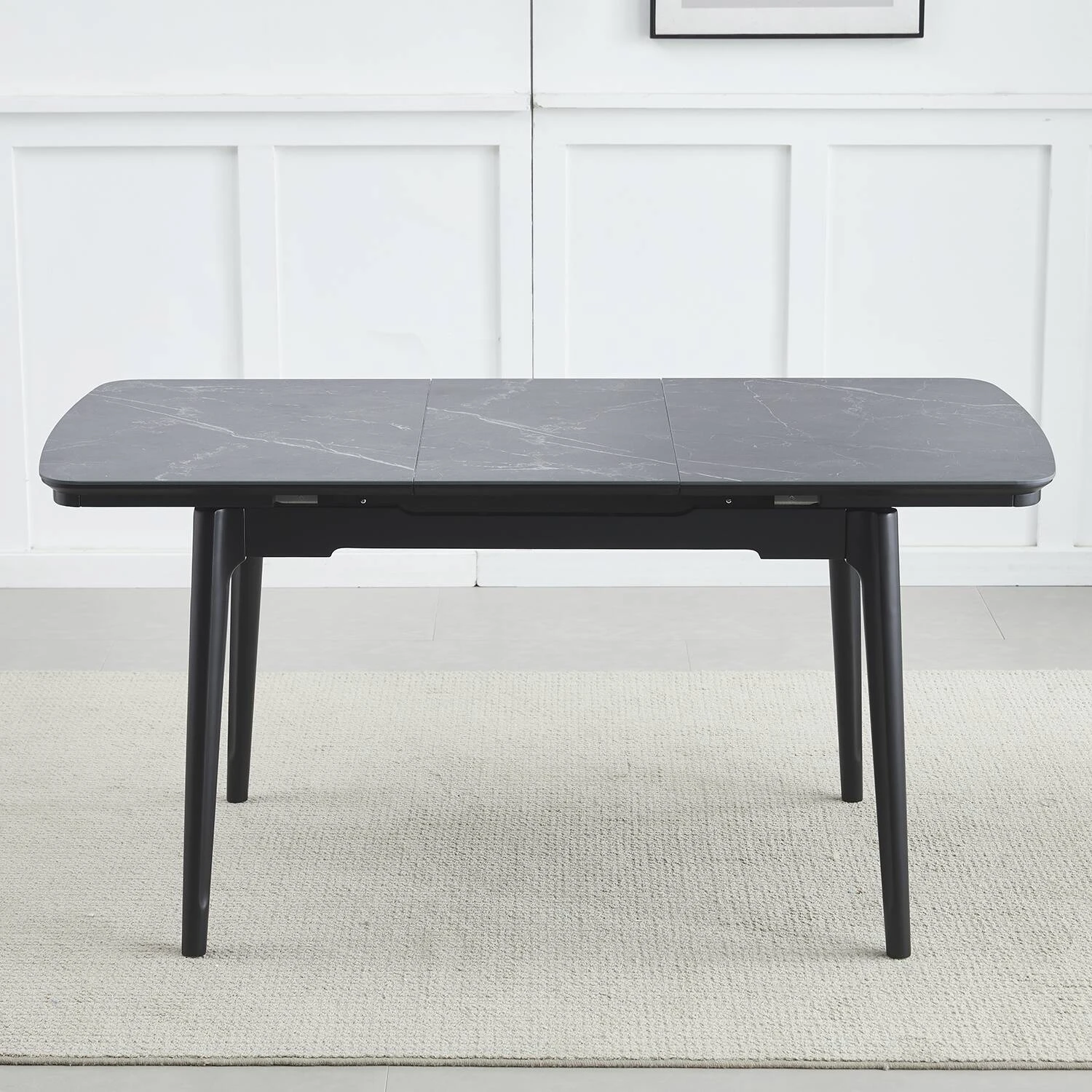 Стіл обідній розкладний Bjorn Askold (110-140)х75х76 Shks Black Matt