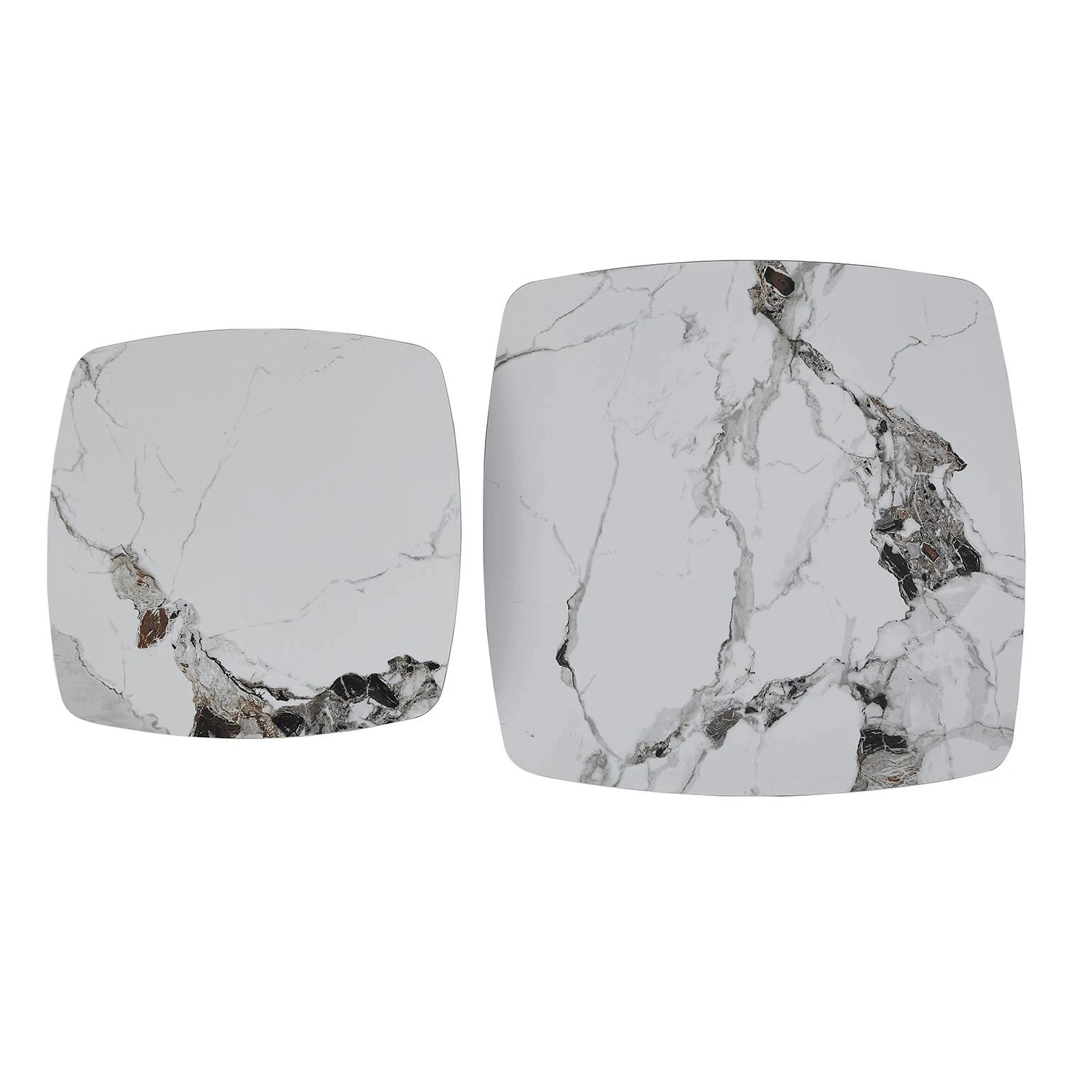 Комплект журнальних столів Bjorn Danton 80х80х43 + 60х60х48 PP White Glossy