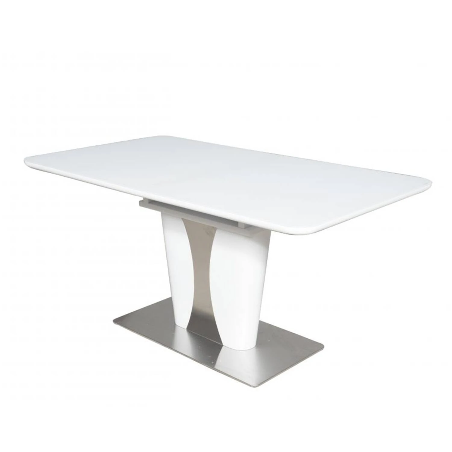 Стіл обідній розкладний T-7255 Rockford white satin 160-210x90x76