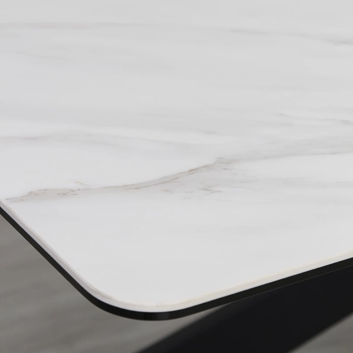 Стіл обідній розкладний T7065 Oregon Ceramic ZH01 white matt 160-210x90x77