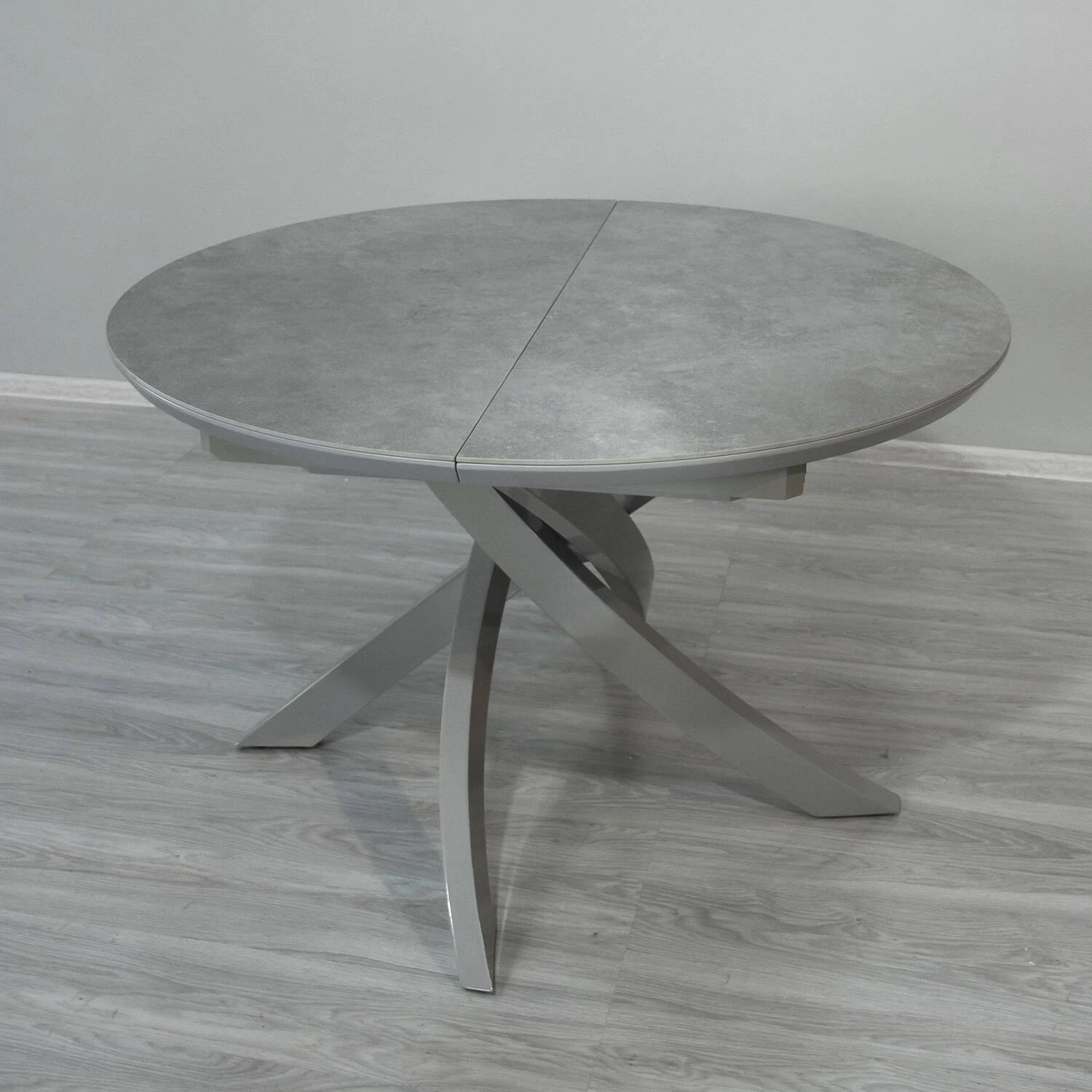 Стіл обідній розкладний T-7479 Caezar Ceramic grey matt HY04 120-160x120x76