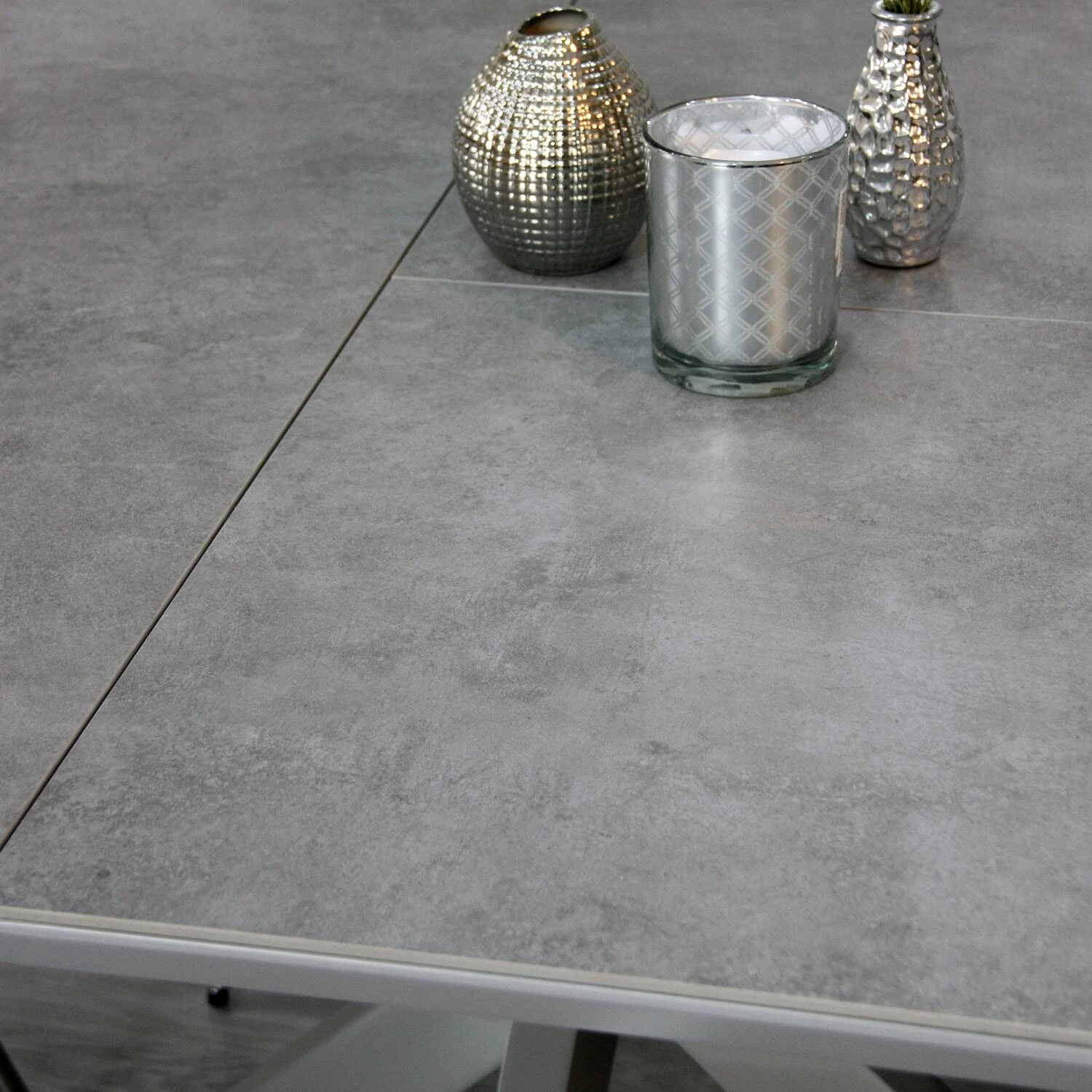 Стіл обідній розкладний T-7479 Caezar Ceramic grey matt HY04 120-160x120x76
