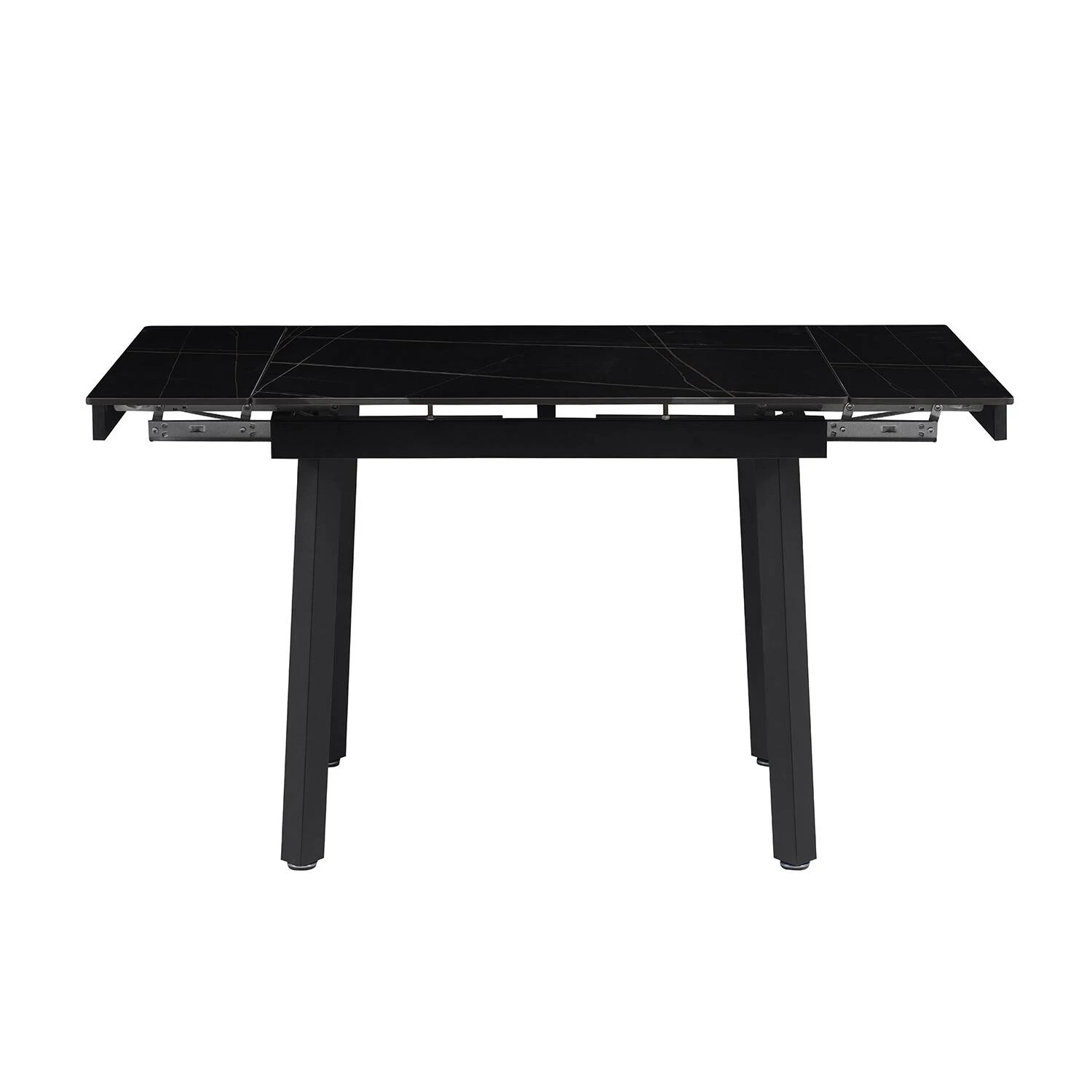 Стіл обідній розкладний DT-2402 Ashwood Ceramic lauren black matt 90-140x75x75