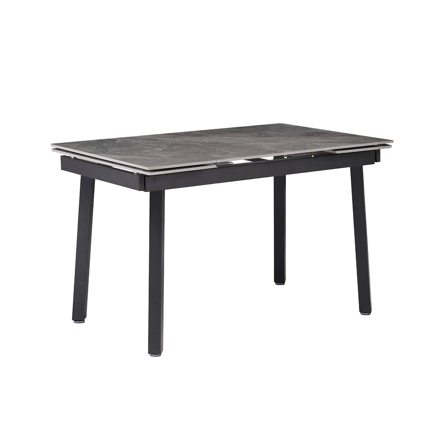 Стіл обідній розкладний DT-2402B Ashwood Ceramic grey gloss 120-180x80x76