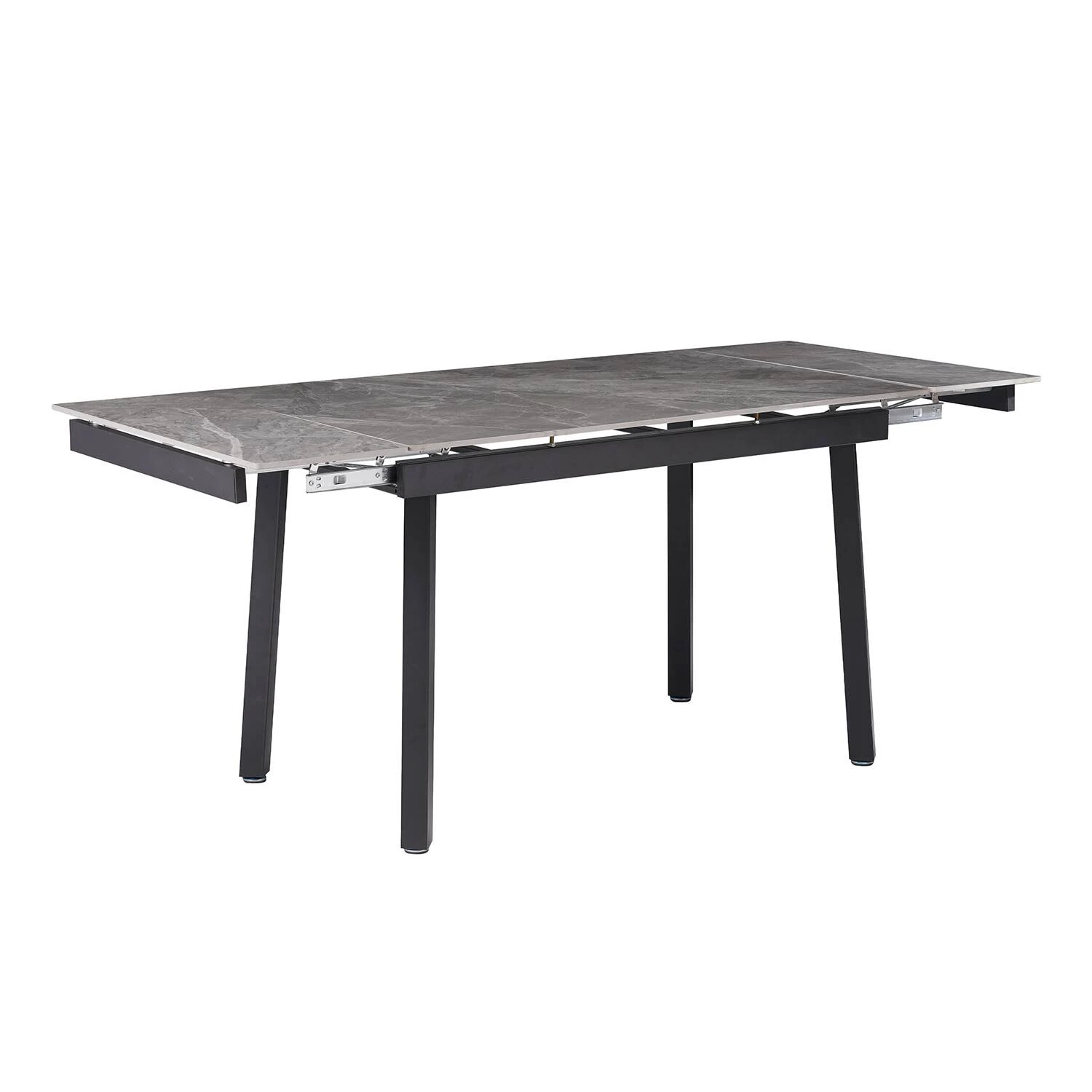 Стіл обідній розкладний DT-2402B Ashwood Ceramic grey gloss 120-180x80x76