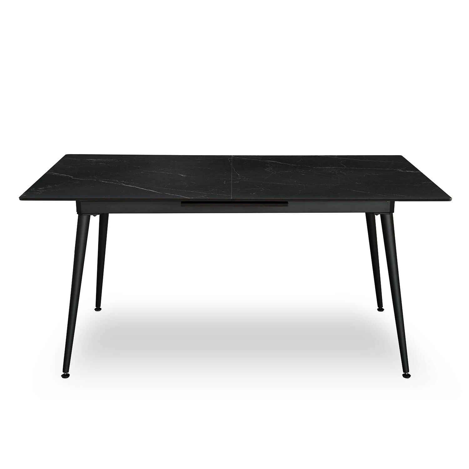 Стіл обідній розкладний T7128A-1620 Detroit Ceramic sasbian black matt 160-200x90x76