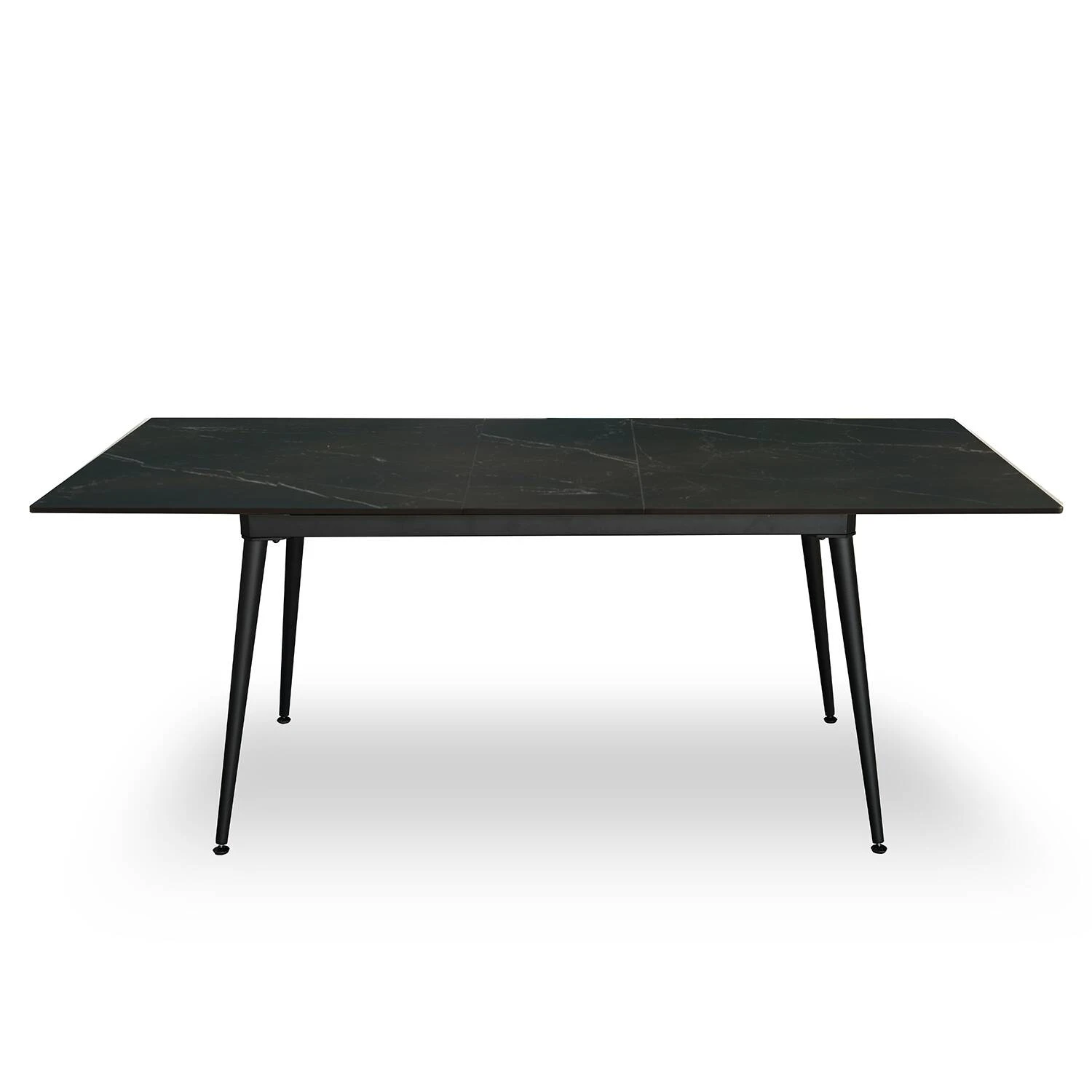 Стіл обідній розкладний T7128A-1620 Detroit Ceramic sasbian black matt 160-200x90x76