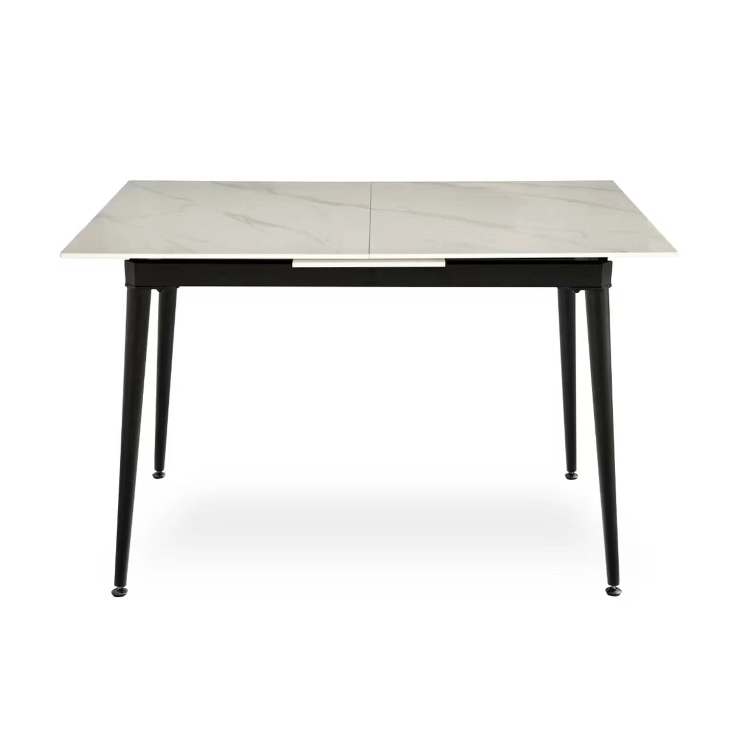 Стіл обідній розкладний T7128A-1215 Detroit Ceramic snow mountain stone gloss 120-150x80x76