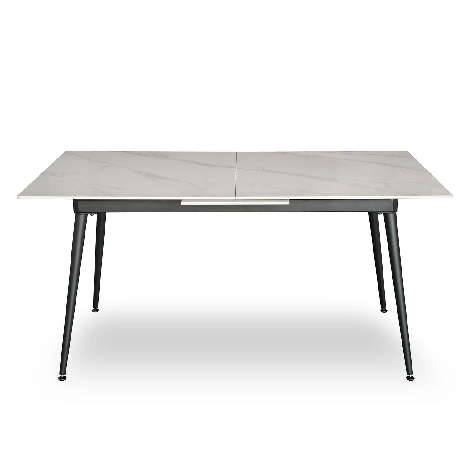 Стіл обідній розкладний T7128A-1620 Detroit Ceramic snow mountain stone gloss 160-200x90x76