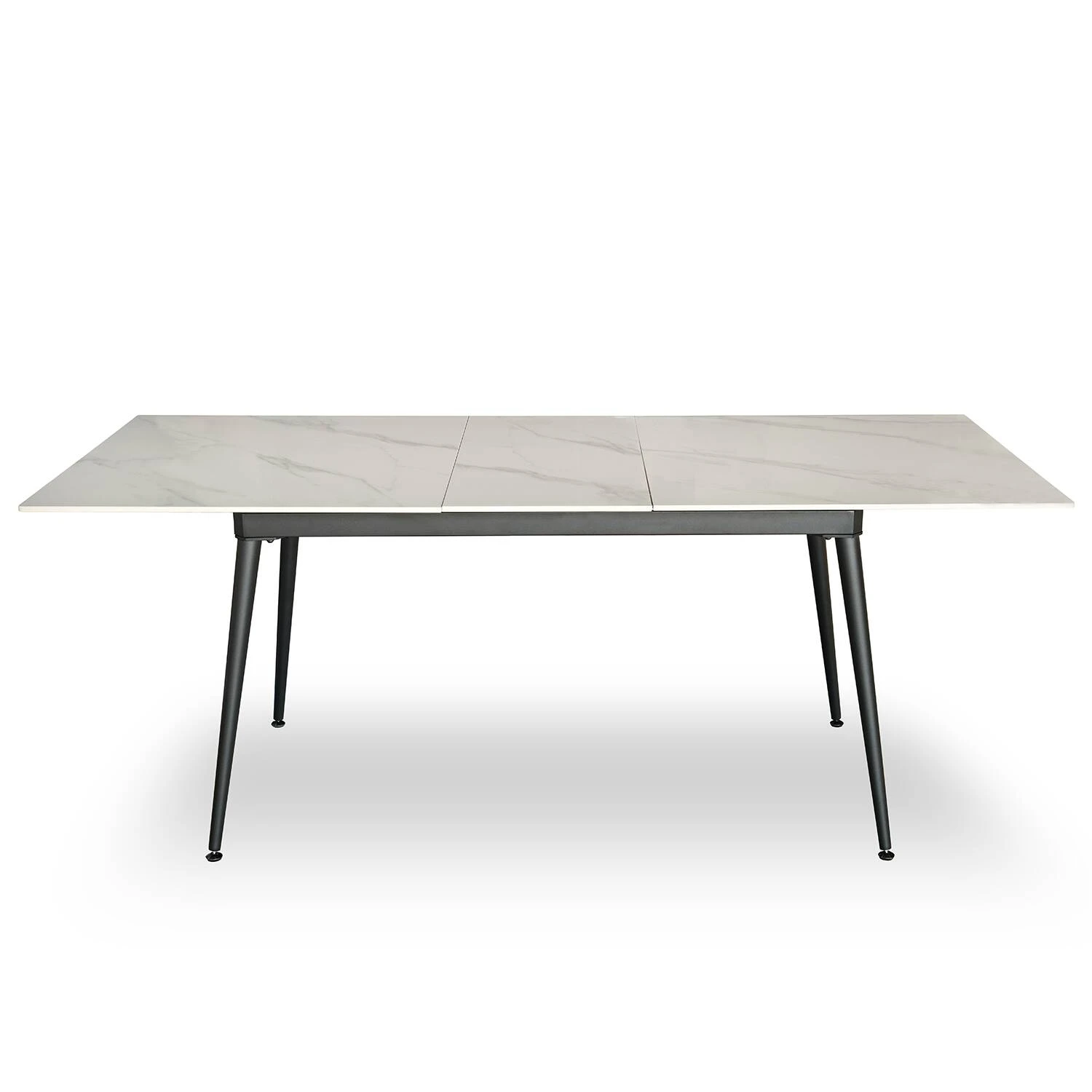Стіл обідній розкладний T7128A-1620 Detroit Ceramic snow mountain stone gloss 160-200x90x76