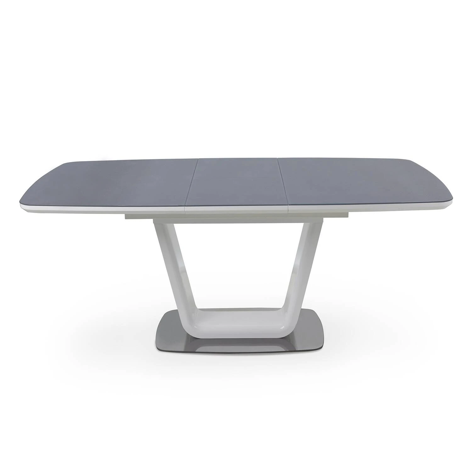 Стіл обідній розкладний DT-9923 Belardo grey/white gloss 140-180x90x76