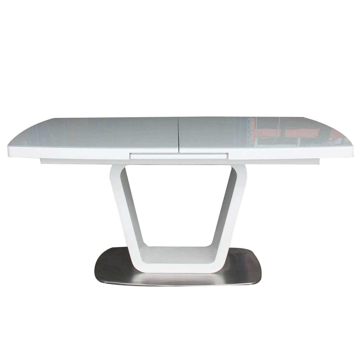 Стіл обідній розкладний T7266 Rio white gloss 160-200x90x76