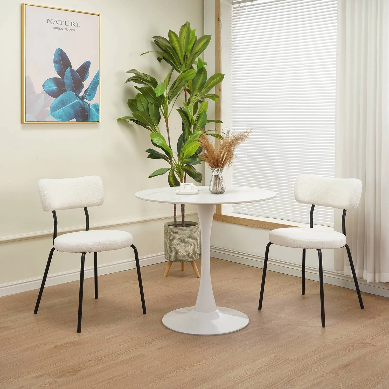 Стіл обідній KT-221 Madison Ceramic silver white matt 80x80x74