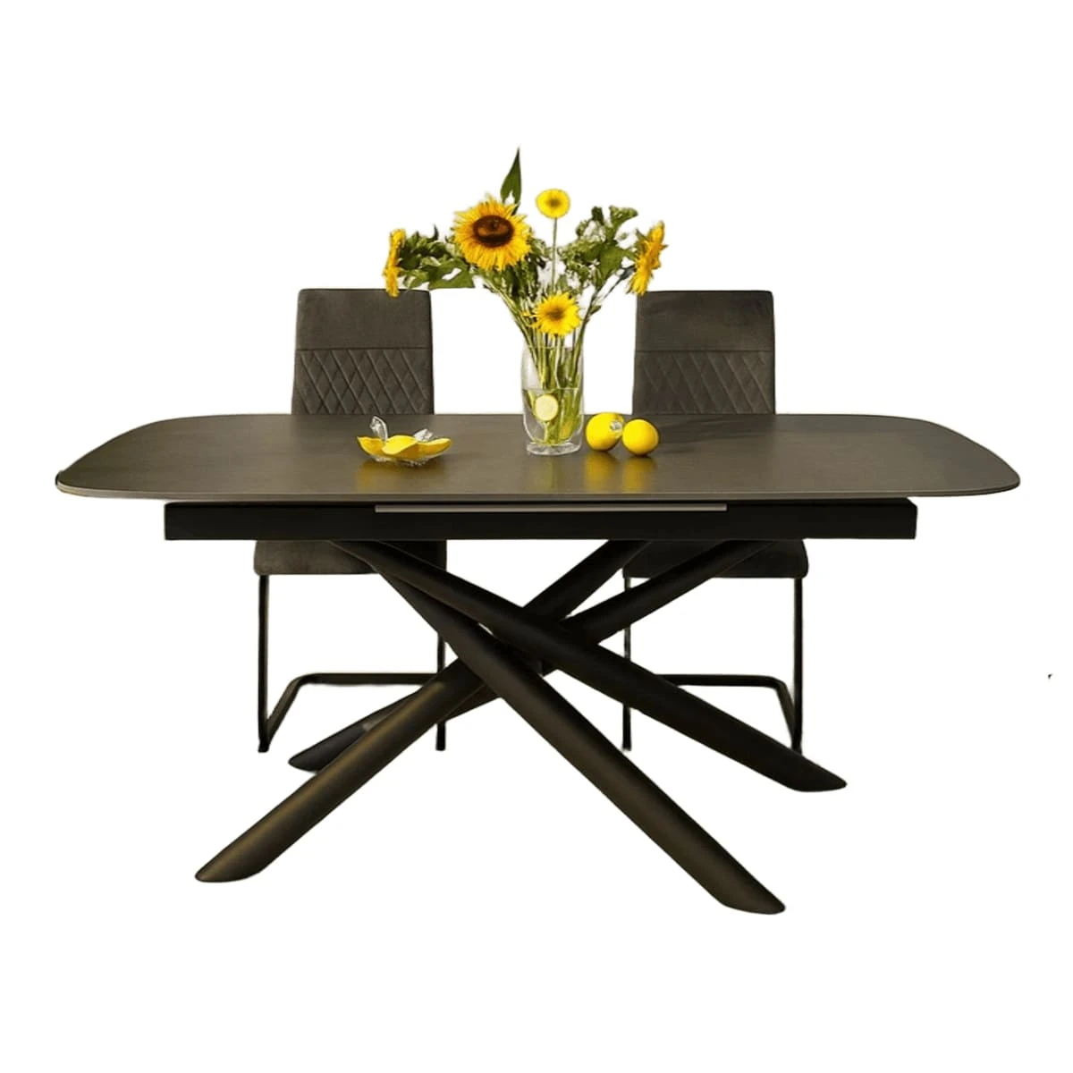 Стіл обідній розкладний T7091A Copenhagen Ceramic massa grey matt 180-240x90x76