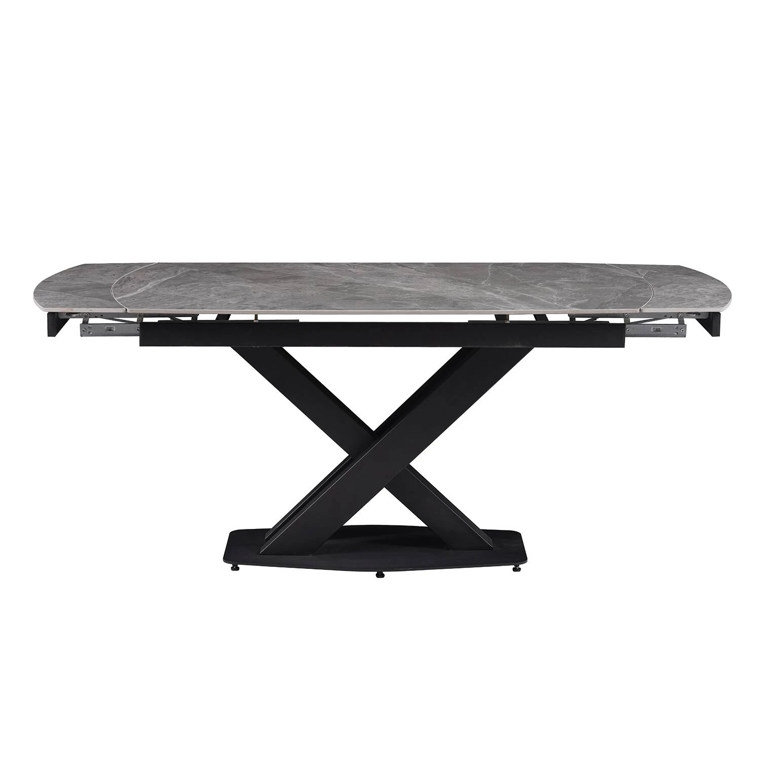 Стіл обідній розкладний DT-2306T Lion Ceramic grey gloss 140-180x80x76