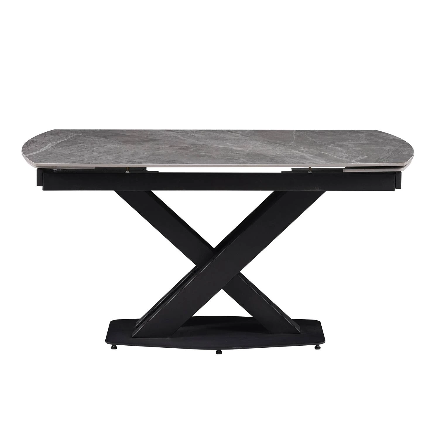 Стіл обідній розкладний DT-2306T Lion Ceramic grey gloss 140-180x80x76