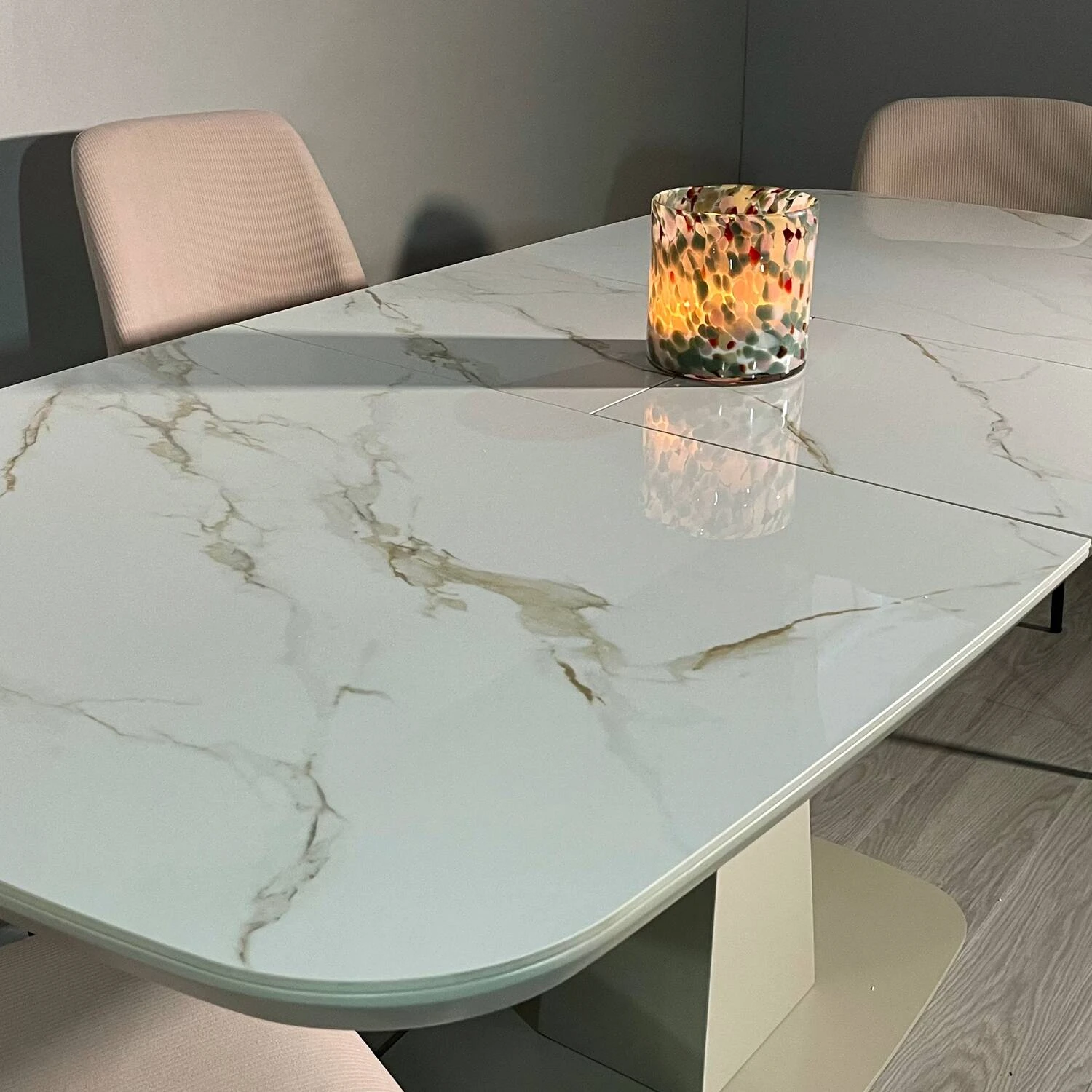 Стіл обідній розкладний Т-7083 Utah Ceramic Sainajin gloss 140-180x80x76