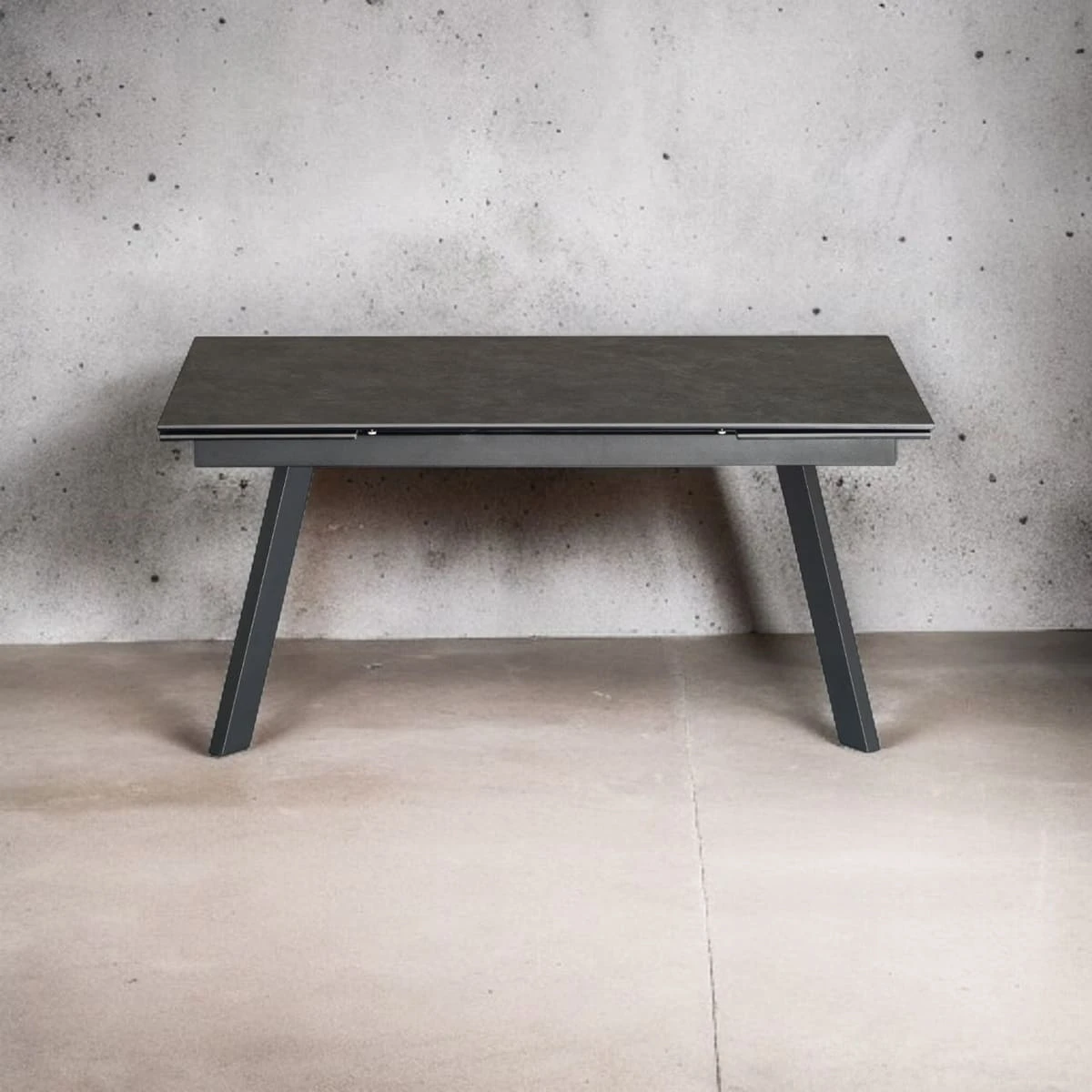 Стіл обідній розкладний T7545C-1624 Denver Ceramic vick dark grey matt 160-240x90x76