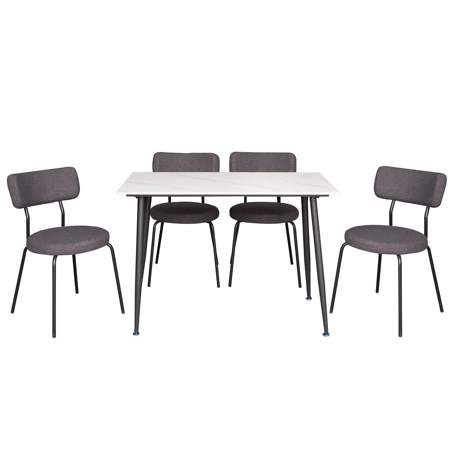 Стіл обідній WT-7SA Davis Ceramic silver white matt 110x60x75