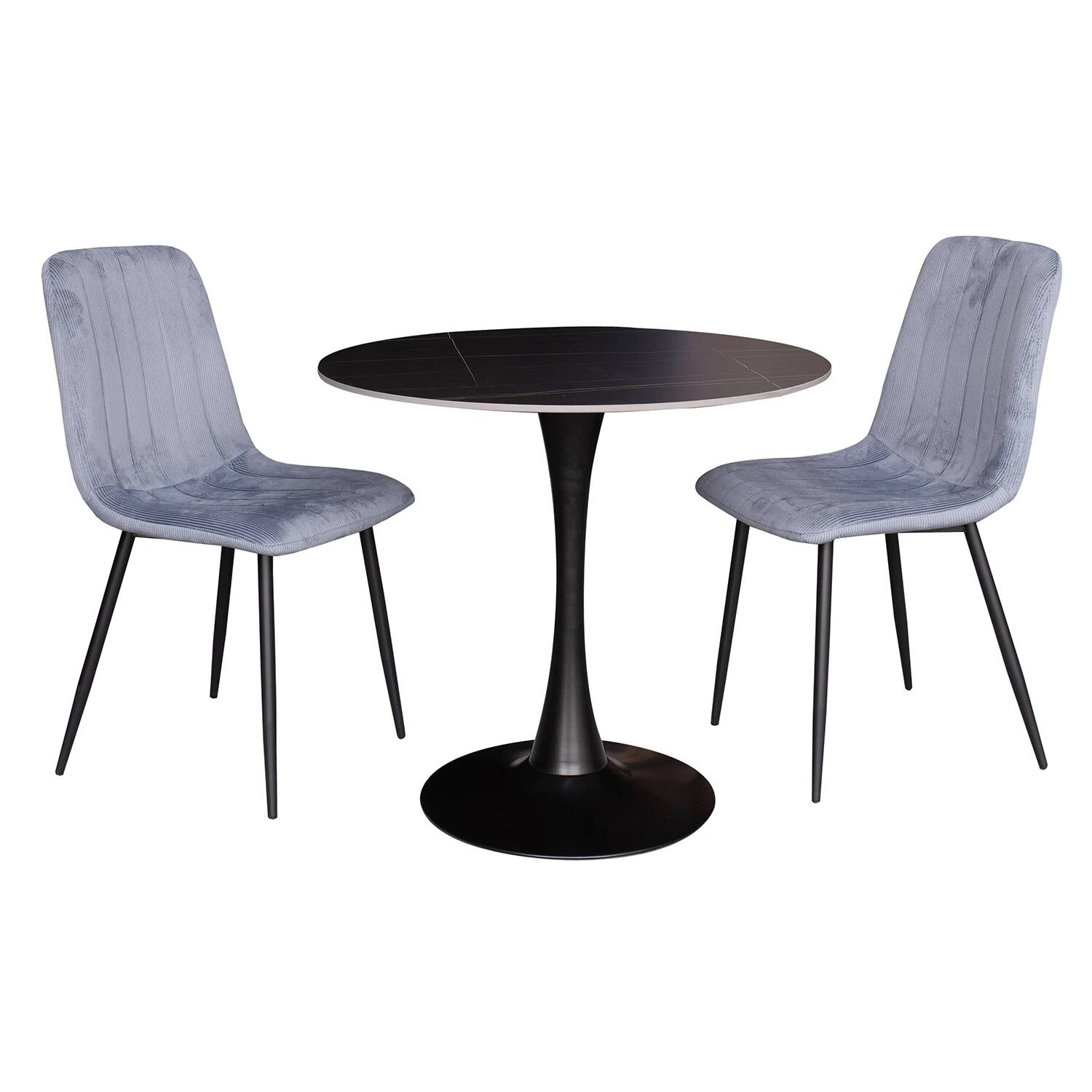 Стіл обідній KT-221C Madison Ceramic black matt 80x80x74