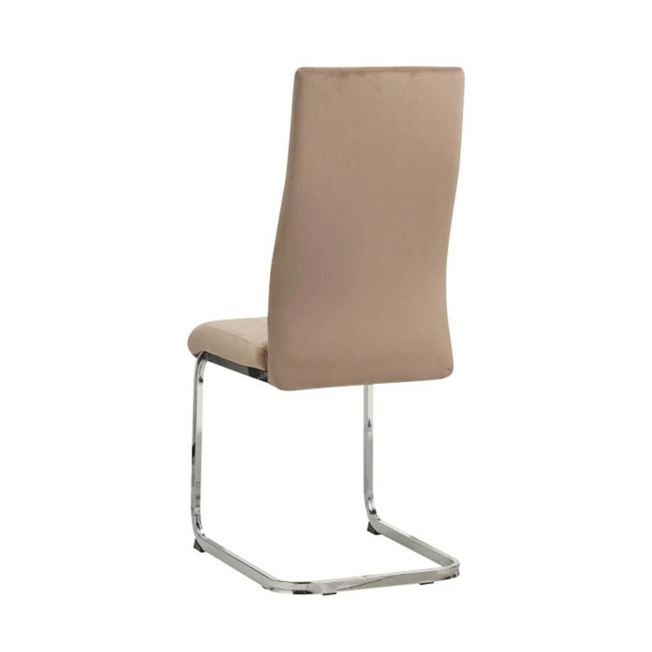 Стілець обідній Ostin DC-22218-2 beige бежевий велюр/хром метал
