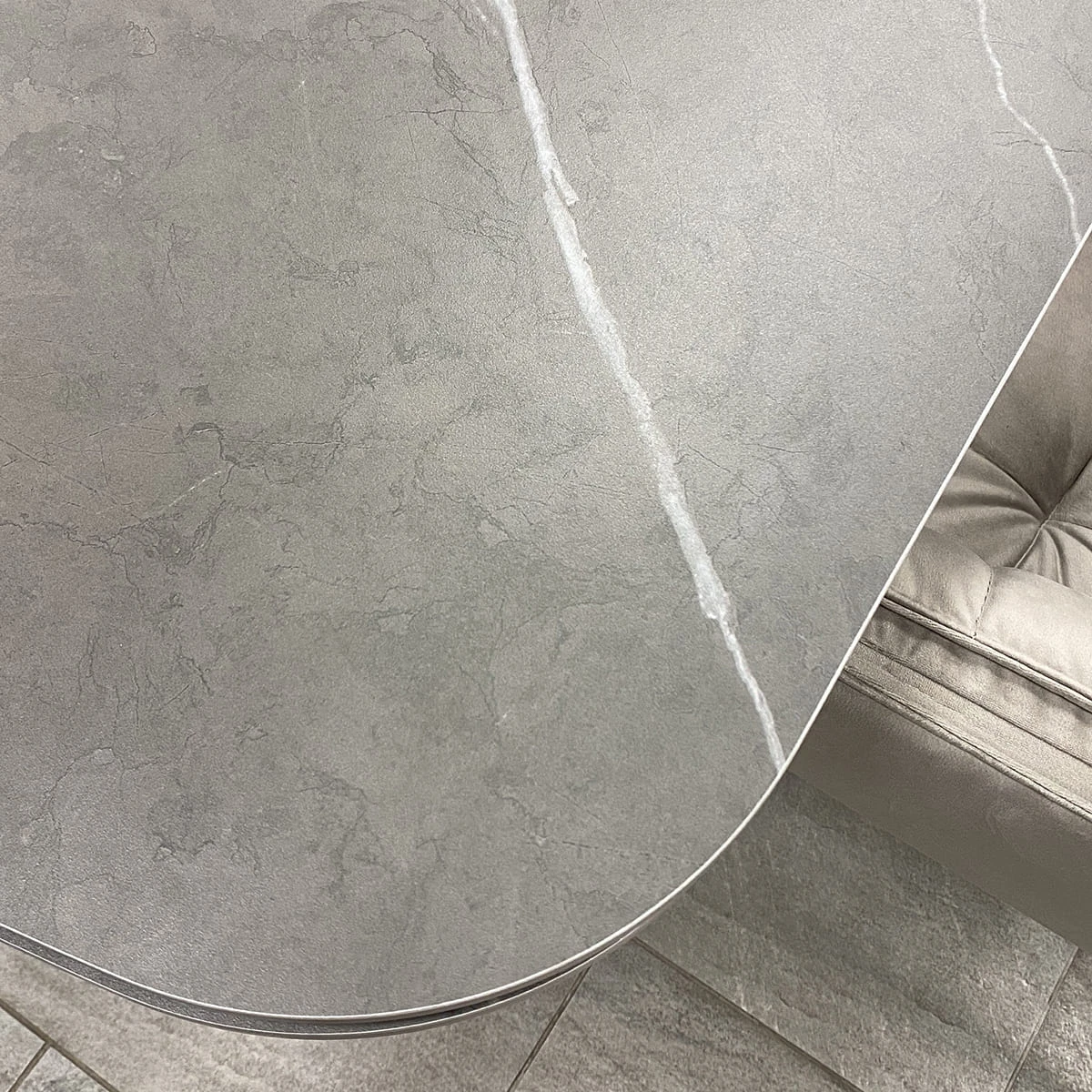 Стіл обідній розкладний T7548-1824 Lisbon Ceramic bulgaria dark grey matt 180-240x90x76