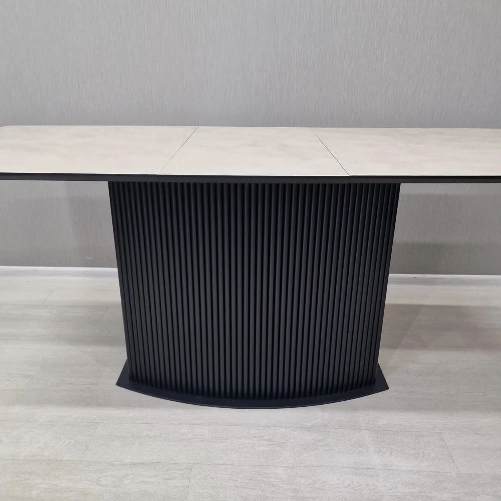 Стіл обідній прямокутний розкладний Starwood B-Wood Shark 160-200 см HPL AGT 391 бежевий
