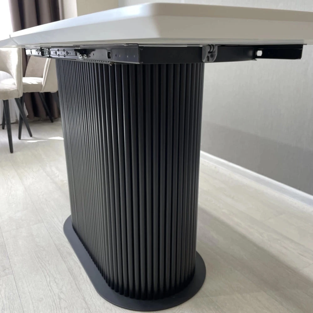 Стіл обідній прямокутний розкладний Starwood B-Wood 120-160 см HPL Arpa 3346 KER білий