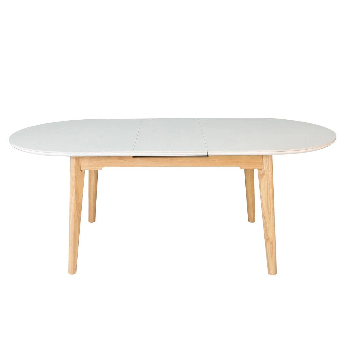 Стіл обідній розкладний Alberto Ceramic 160-200x90x76 бежевий матовий/дерево