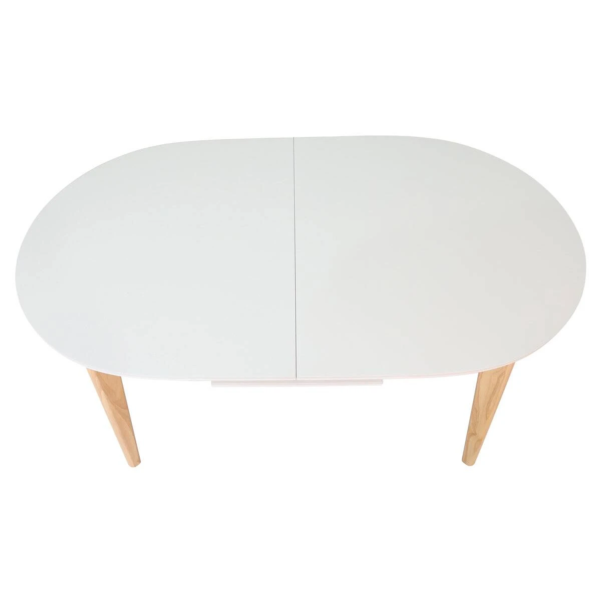 Стіл обідній розкладний Alberto Ceramic 160-200x90x76 бежевий матовий/дерево