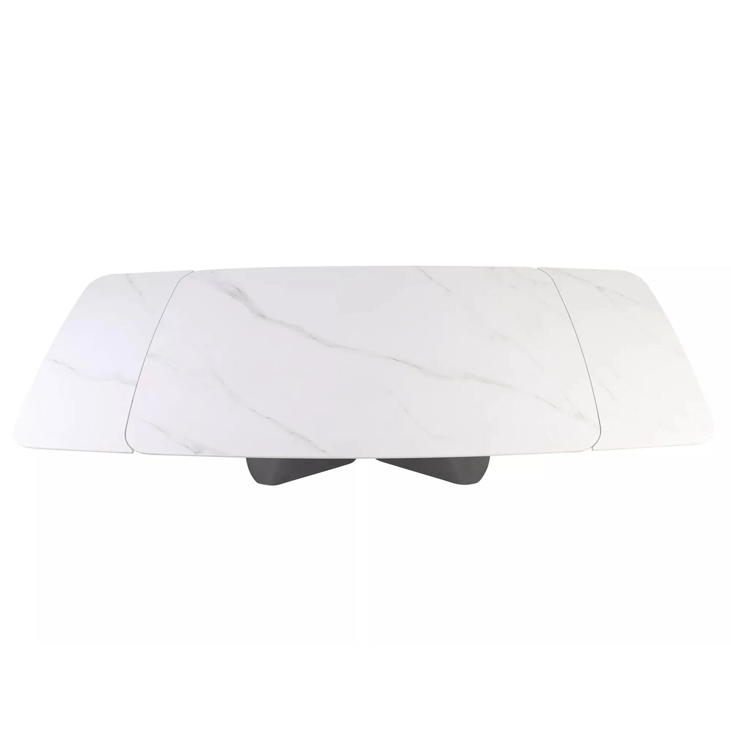 Стіл обідній розкладний Signal Armando 160-240x90x77 білий/чорний