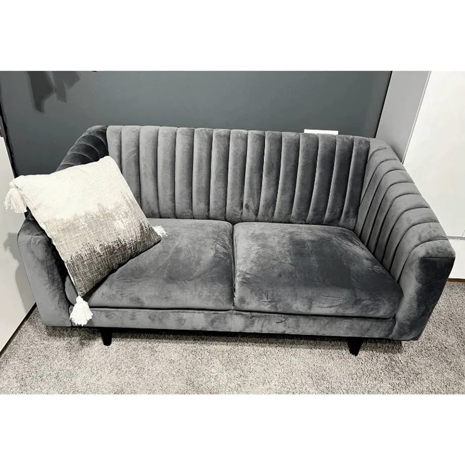 Софа Signal Asprey 2 Velvet сіра/венге BL.14