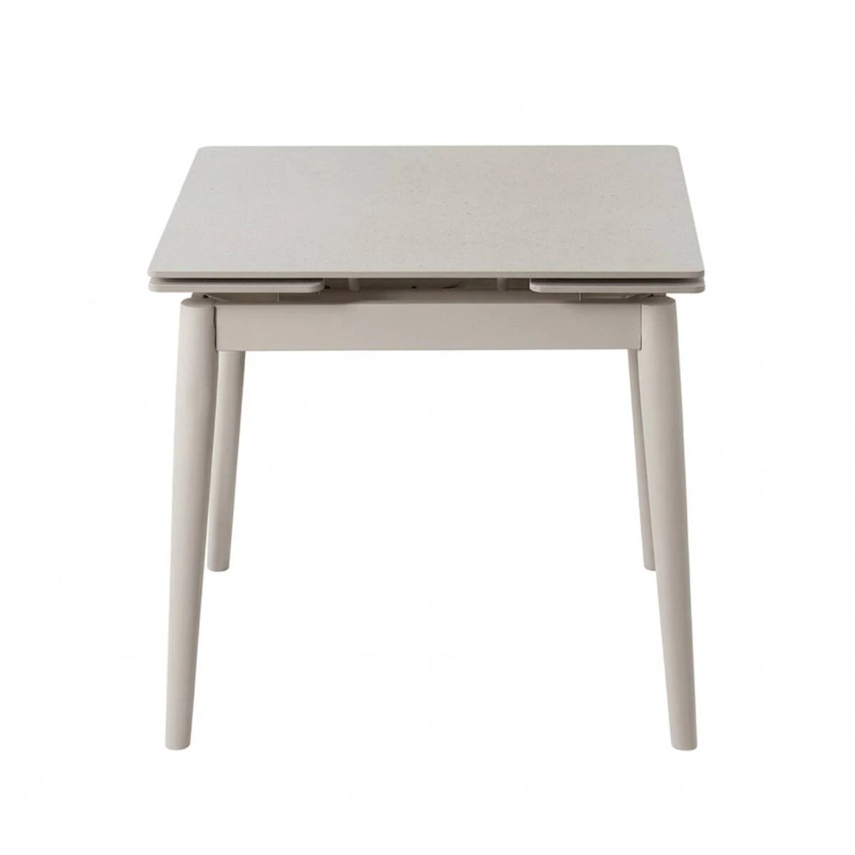 Стіл обідній розкладний Avento Ceramic 80-130x80x75 білий/кашемір