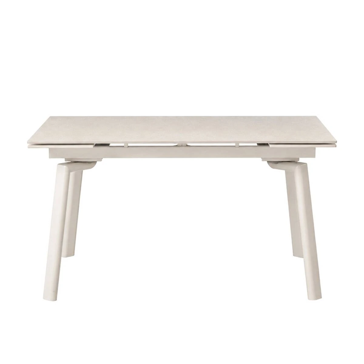 Стіл обідній розкладний Belford Ceramic 140-200x80x76 білий/кашемір