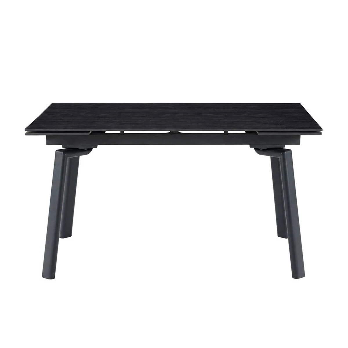 Стіл обідній розкладний Belford Ceramic 140-200x80x76 чорний горіх/чорний