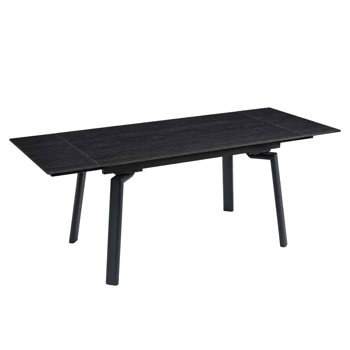 Стіл обідній розкладний Belford Ceramic 140-200x80x76 чорний горіх/чорний