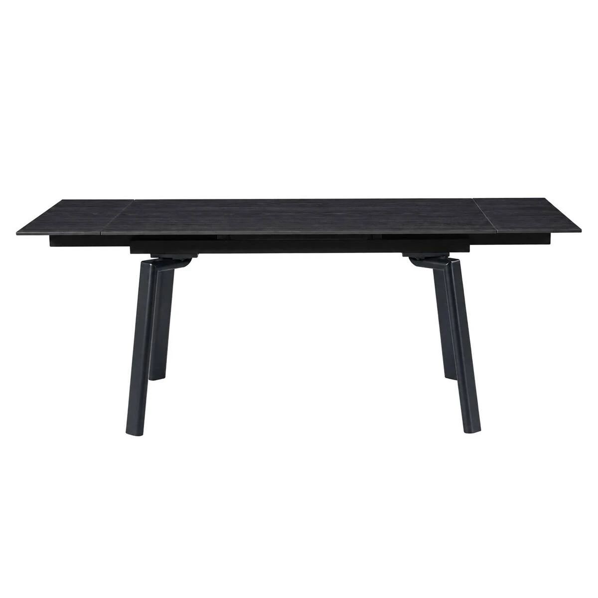 Стіл обідній розкладний Belford Ceramic 140-200x80x76 чорний горіх/чорний