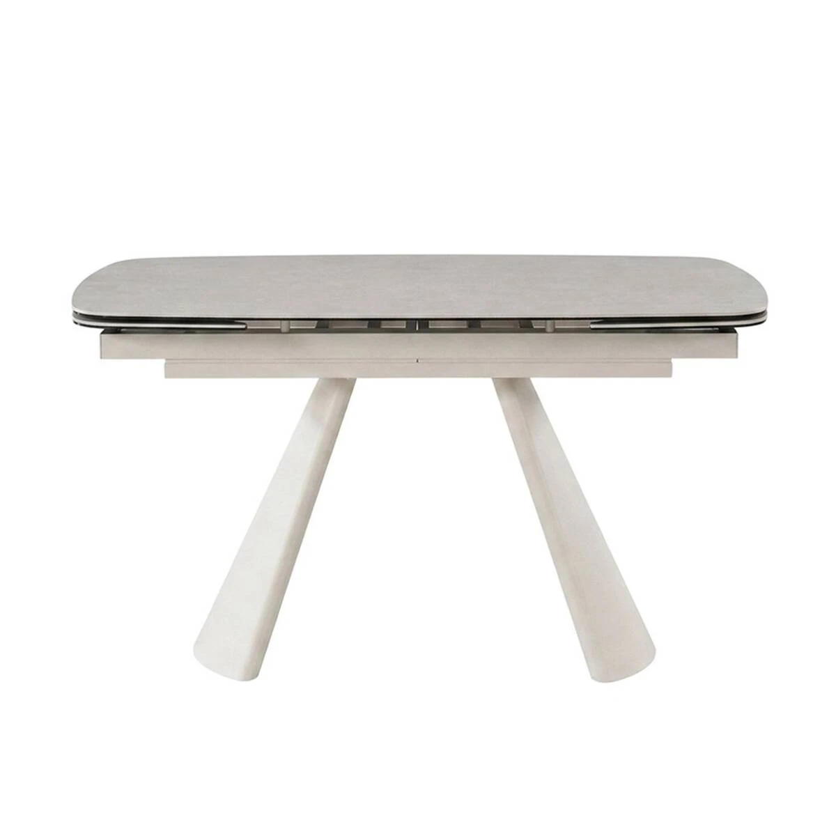 Стіл обідній розкладний Brooklyn Ceramic 140-200x80x76 сірий матовий/кашемір