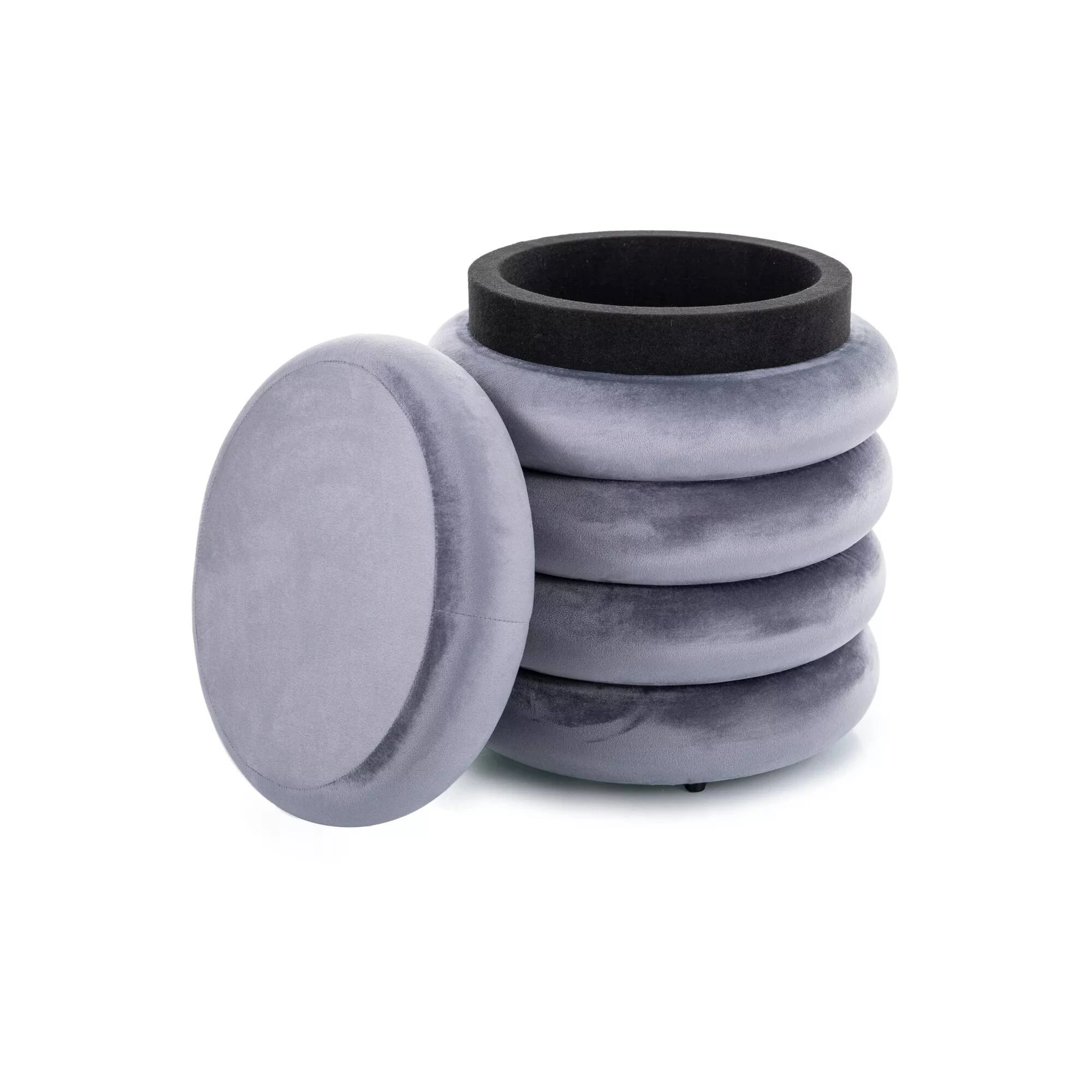 Пуф Signal CALVI VELVET сірий Тк.252 CALVIVSZ