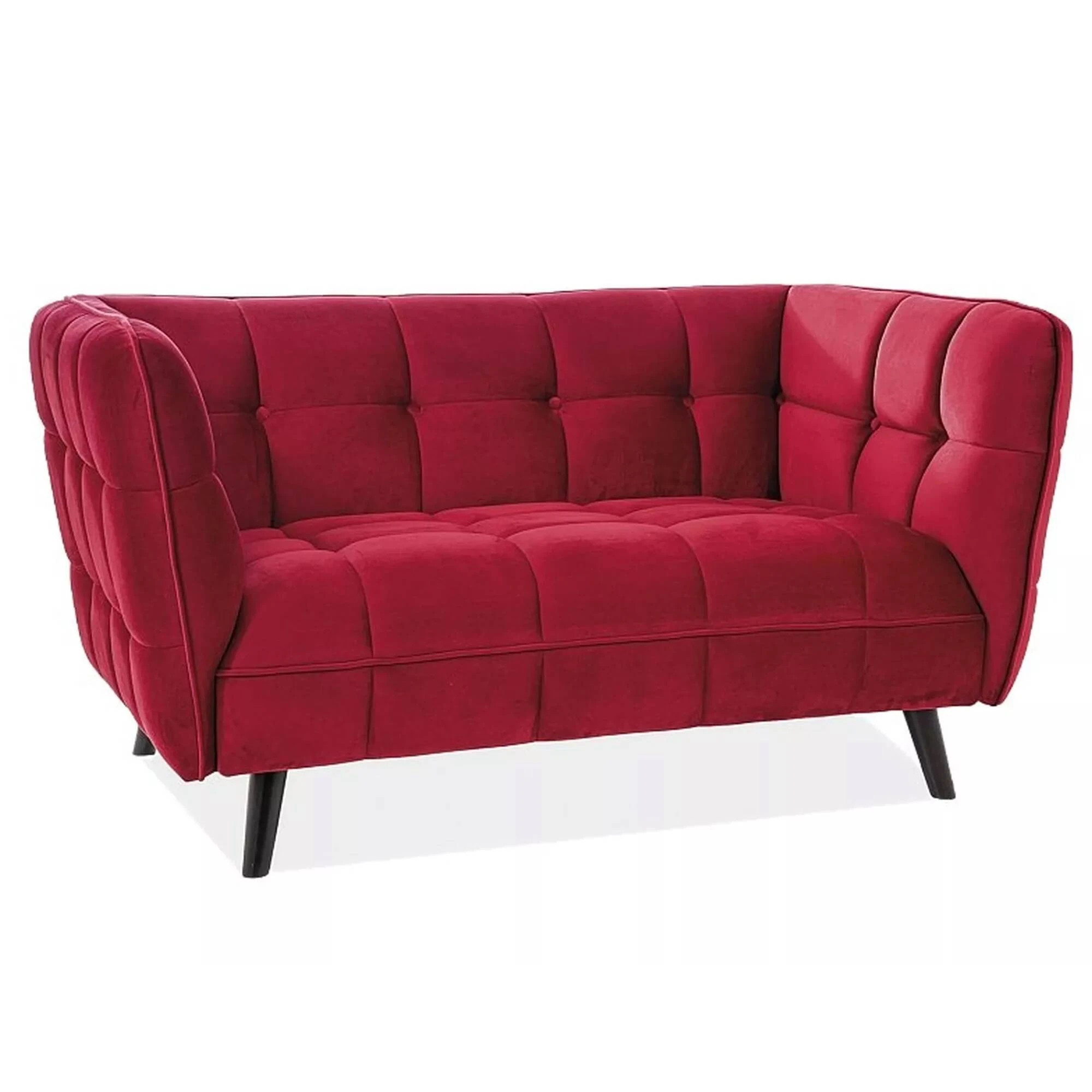 Диван Signal Castello Velvet 2 Бордовий CASTELLO2V59