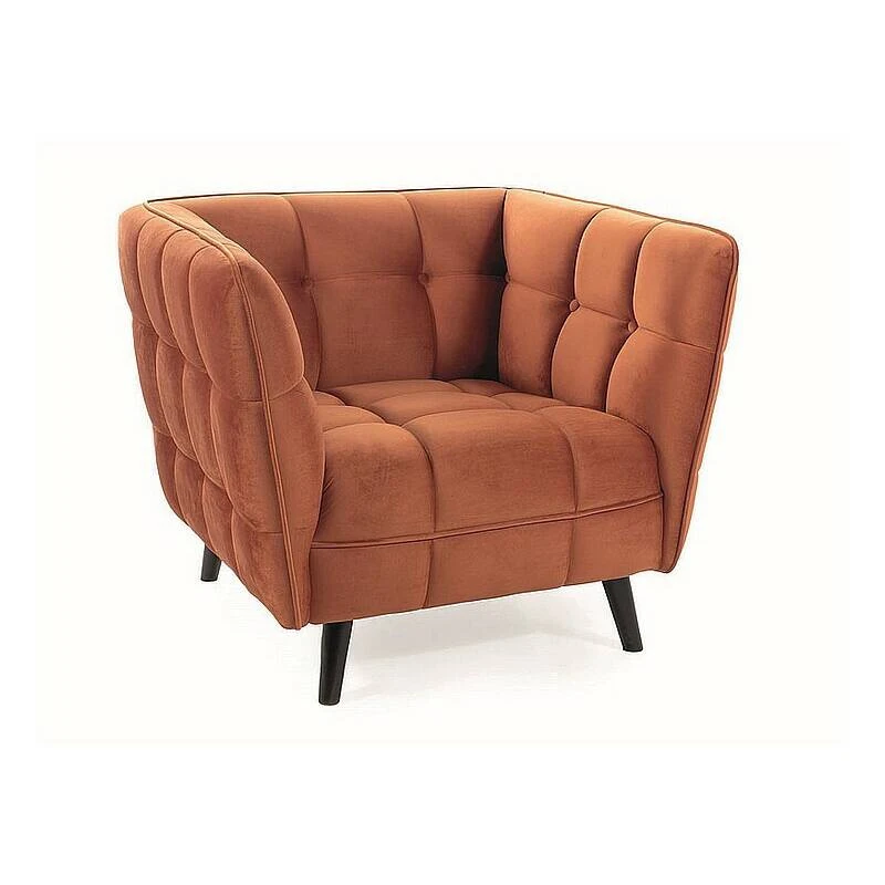 Крісло Signal CASTELLO 1 VELVET цинамон/венге BL.4215 CASTELLO1V4215