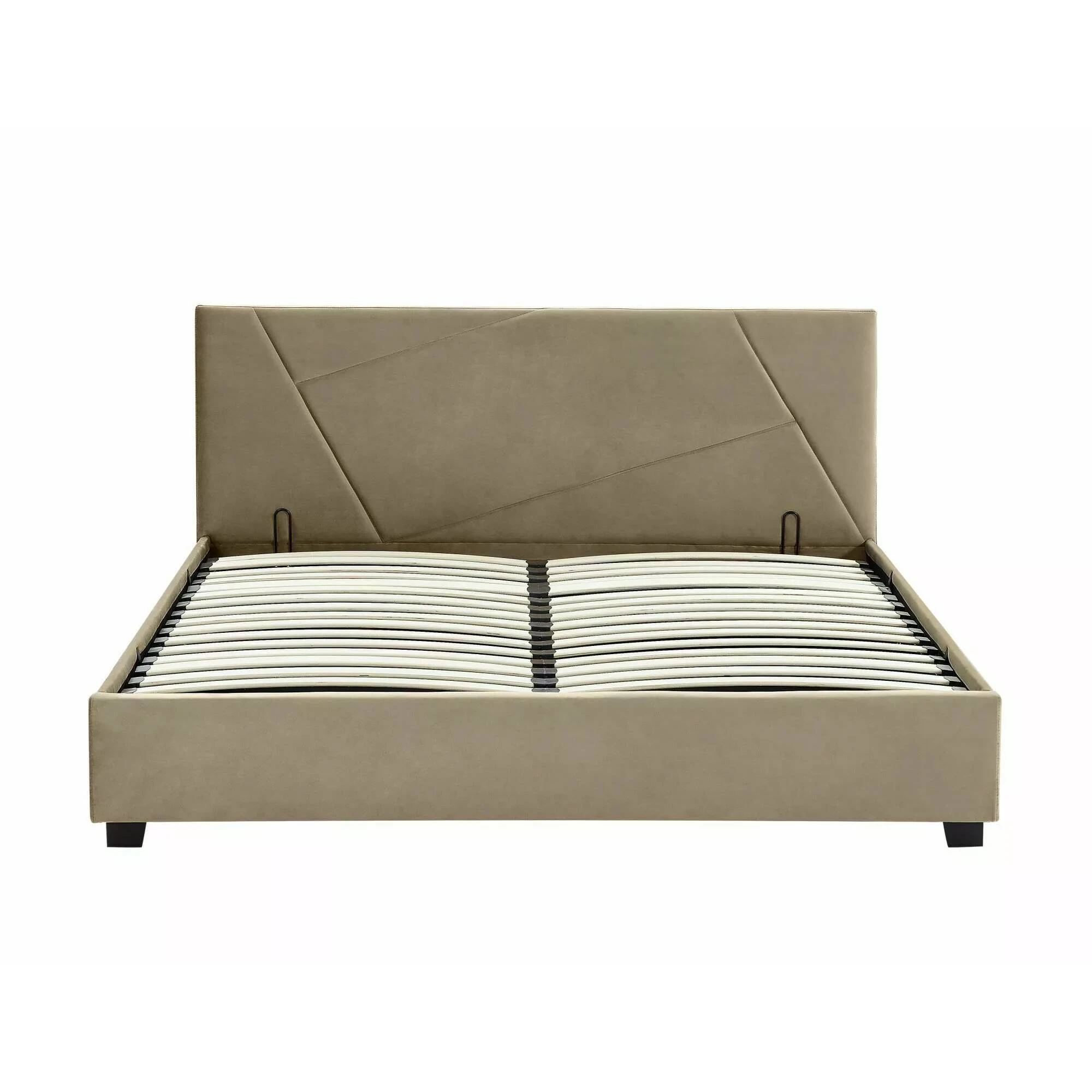 Ліжко полуторне Signal COLUMBIA VELVET 140X200 Світло-бежевий BLUVEL 28 COLUMBIAV140BE