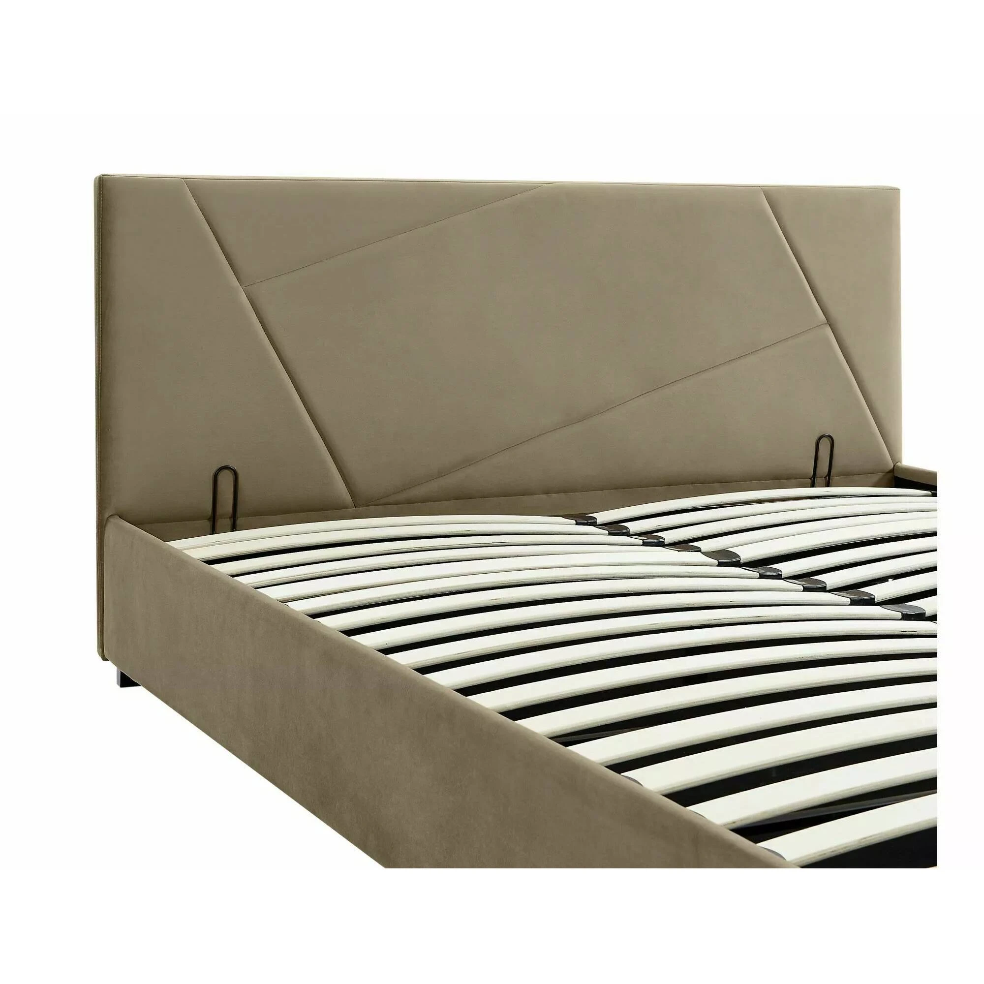 Ліжко полуторне Signal COLUMBIA VELVET 140X200 Світло-бежевий BLUVEL 28 COLUMBIAV140BE