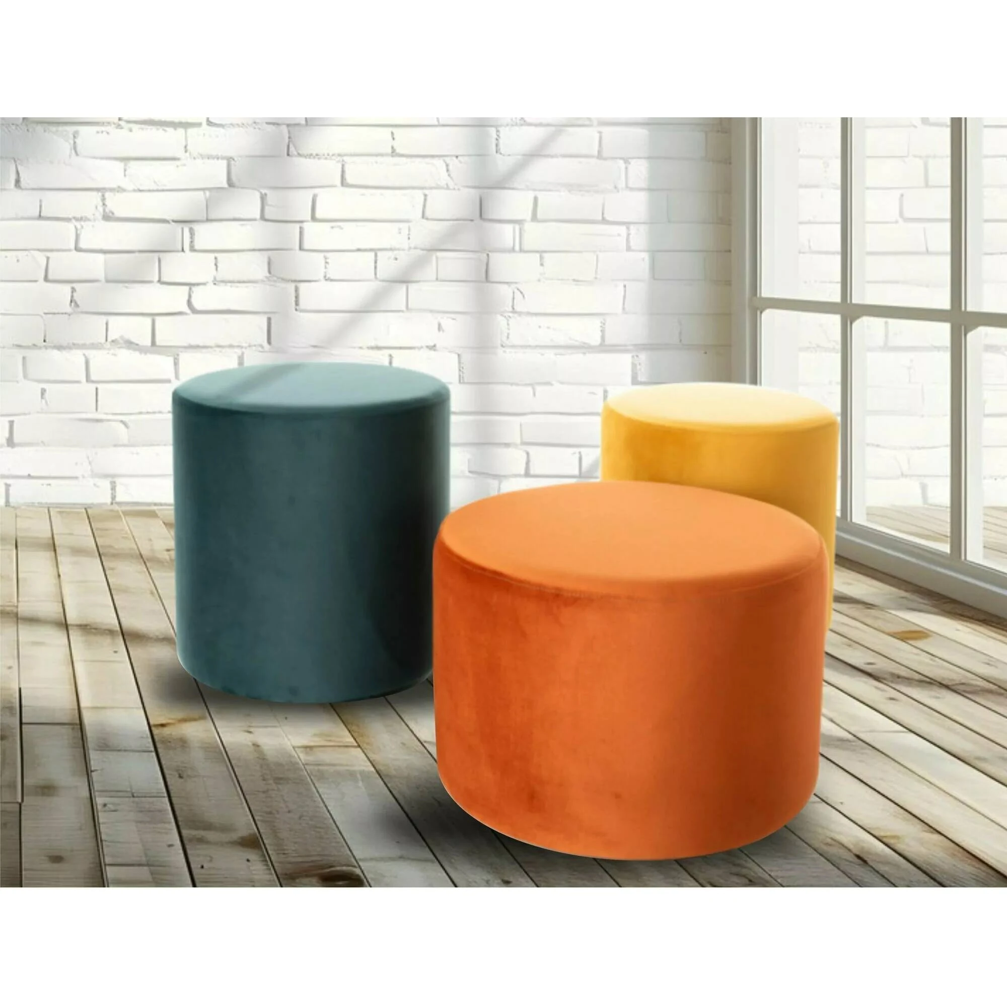 Пуф Signal DOTI A VELVET антична троянда BL.52 d.43 DOTIAV52